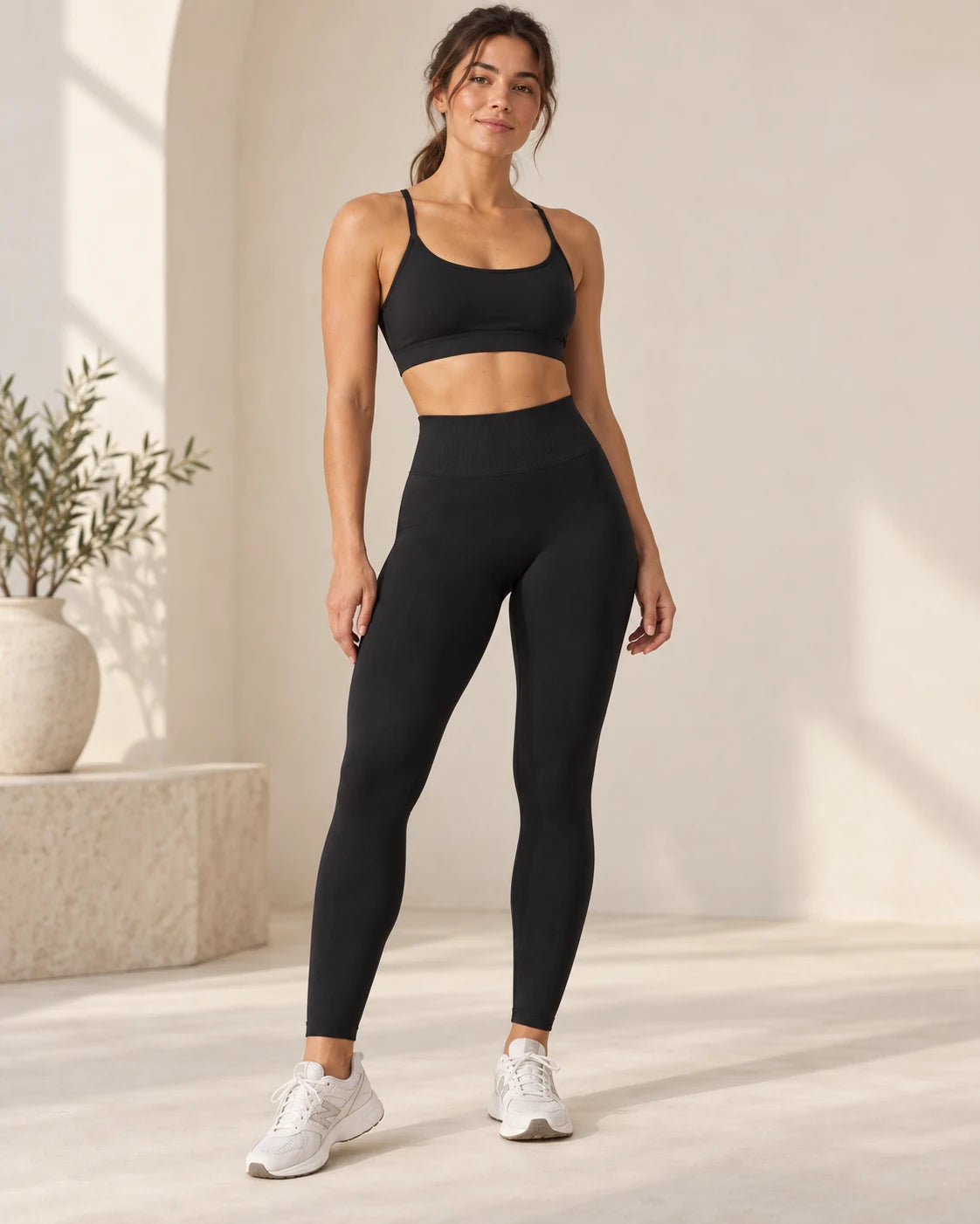 Model wearing KnitDNA Custom Fit seamless apparel